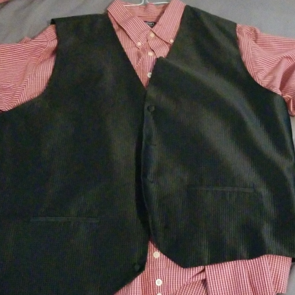 2xl puritan button up with vest